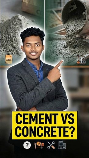 Cement vs Concrete Difference Explained in 30 Seconds | Simple Construction Tips