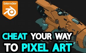 用于创建像素艺术 l Pixel 的 Blender 插件