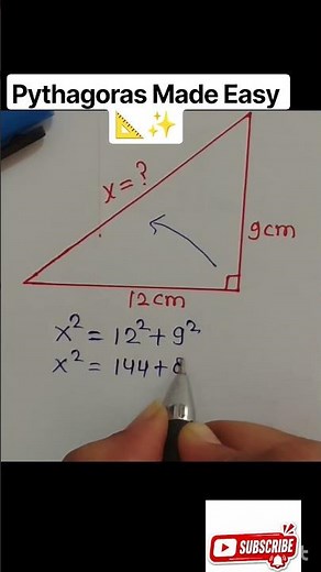 Pythagoras Theorem Made Easy! 📐✨#maths #math #mathematics #mathvideo #mathura