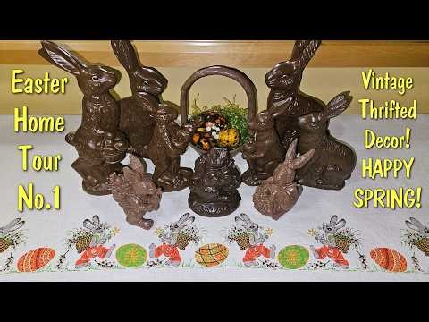 2026 VINTAGE EASTER DECOR HOME TOUR No.1, Goodwill Thrifted Spring & Easter + Vintage Beaded Purses!