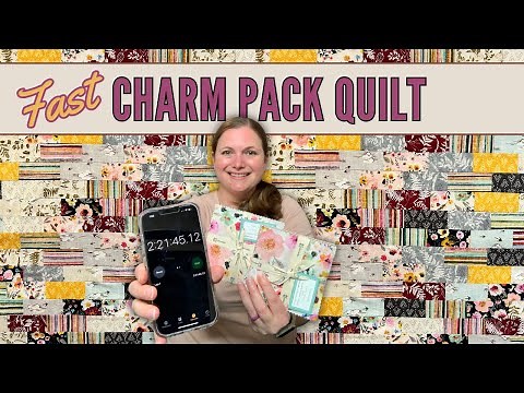 How to Make a Brick Wall Charm Pack Quilt | Free Quilt Tutorial