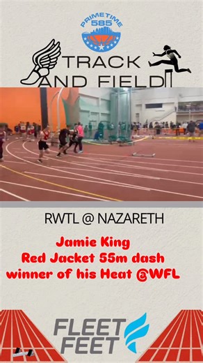 Primetime5️⃣8️⃣5️⃣ on Instagram: "Jamie King Red Jacket 55m dash winner of his Heat @WFL @barstool.redjacket @red_jacket_athletics"