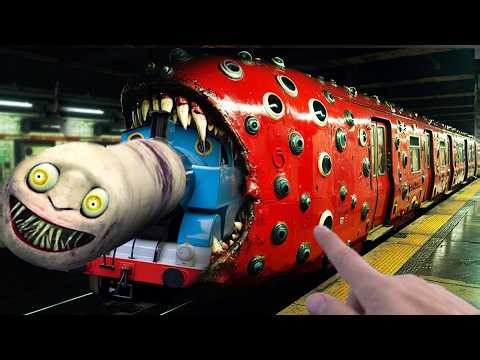 TRAINE EATER eat THOMAS TRAINE EXE. ( IN REAL LIFE MOVIE )