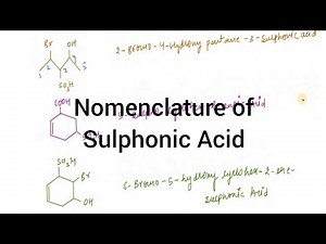 Nomenclature of Sulphonic Acid I Nomenclature I Particles Academy