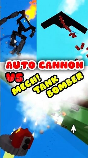 Roblox Build a Boat for Treasure Mouse Auto Cannon vs Mech, Tank & B-2 Bomber Plane #roblox #babft