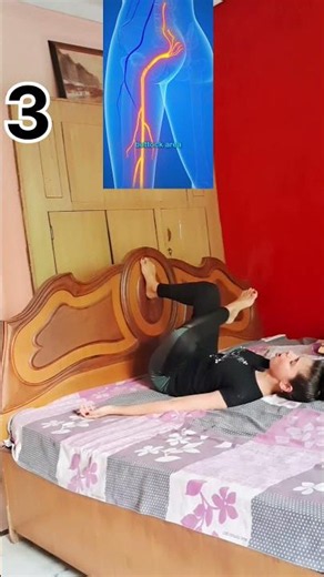 Best Sciatica Relief StretchesBed routine #sciatica #sciaticpain #backpain #hippain #ytshorts #viral