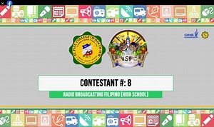 CHAMPION Overall Production in Radio Broadcasting and Scriptwriting Secondary - Filipino CARAGA (Region 13) Special Awards 3rd place - Best News Anchor 1st place - Best News Presenter 2nd place - Best News Presenter 3rd place - Best Technical Director 1st place - Best Infomercial 4th place - Best Script Video clip taken from The Paulinian High - St. Paul College of Ilocos Sur fb page #NSPC2025 | Carlo Bergado Pausanos