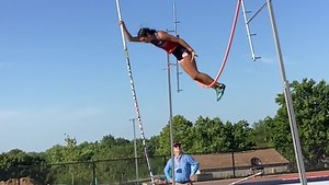 17K views · 44 reactions | In a valuable lesson on pole vaulting, we witness the importance of holding onto the pole tightly. Thankfully, she's safe and sound, but let's take note and learn from her experience! Remember, always hold on tight and stay safe out there! | Rumble | Facebook