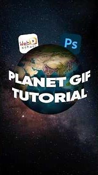 Easy Photoshop Animation: Spinning Earth 🌍 | Photoshop Tutorial✨ #photoshop #tutorial