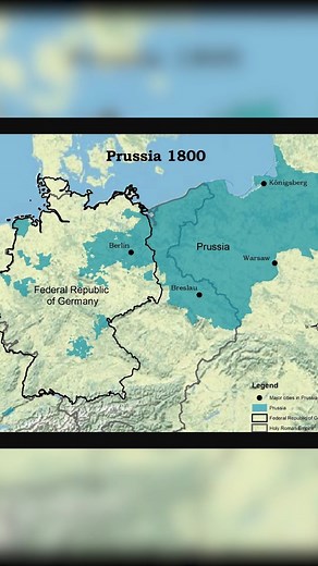 Prussia vs Germany Map