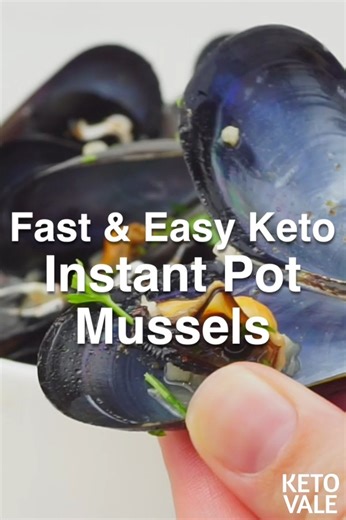 Dinner that tastes like a seaside restaurant: Instant Pot mussels bathed in lemon-garlic butter with a little heat from chili flakes. They cook fast, the broth is pure “dip something in this,” and it somehow feels fancy with almost zero effort.#keto #lowcarb | Keto Vale