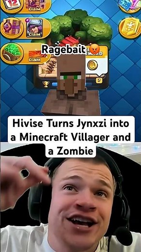 Hivise keep trolling Jynxzi with Voicemod #jynxzi #ragebait #voicechanger jynxzi minecraft villager