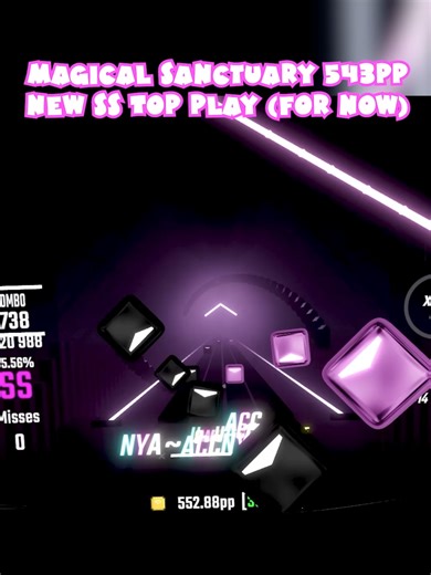 NEW TOP PLAY ON SCORESABER #beatsaber #vr #beatsabergirl #rhythmgame #trans #transgender #transgirl #kobaryo