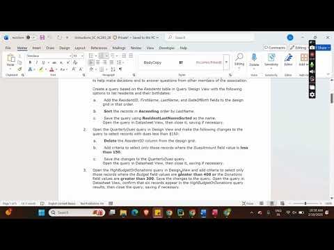 Shelly Cashman Access 365 Module 2 SAM Project B Haverhills Neighborhood Association #shellycashman