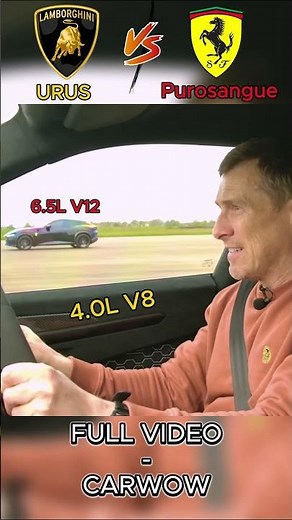 Lamborghini Urus vs Ferrari Purosangue – V8 Turbo vs V12 NA! 🔥