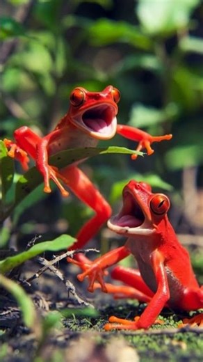 "Beautiful Frog Singing Its Heart Out 🎵🐸"