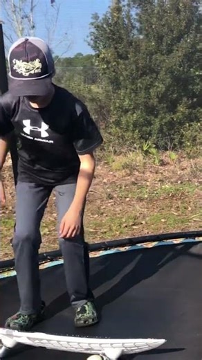 Here are six ways to use a Ripstick on a trampoline￼#RipStick #Funny #Trampoline￼