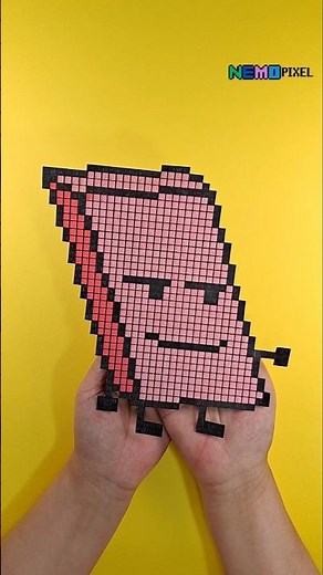 pixel art bfdi eraser drawing #pixelart #bfdi #drawing