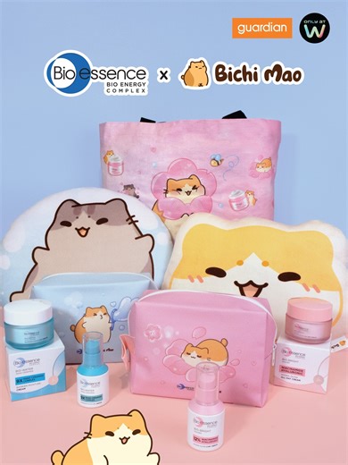 Bichi Mao on Instagram: "A mysterious bag just arrived for Bichi Mao… 👀 A huge surprise from @bioessence_my X Bichi Mao ! ✨ Discover the Bio-essence 9x Nano Ceramide and Bio-Bright Hydra Glow series — your secret to stronger, glowing skin! 💤 Purchase RM100 worth of Bio-essence products at Watsons to receive an adorable Bichi Mao Pillow for FREE! 🛍️ Purchase RM80 worth of Bio-essence products at Guardian to get a Bichi Mao Beauty Pouch for FREE! T&C apply. #bioessencexbichimao #catcollab #guar