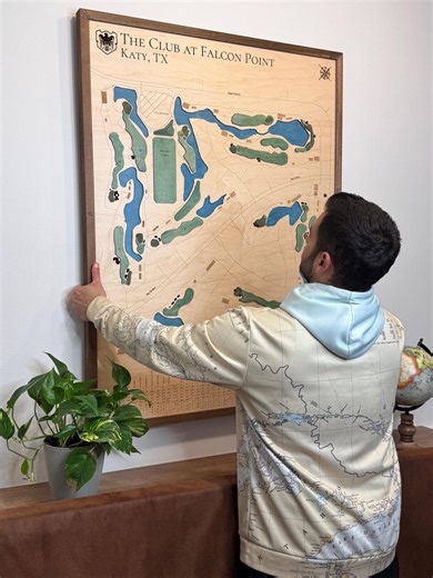 Custom Wooden Golf Course Map Art: Any Course in the World 3d Map for Dad for Mom for Office or Someone That Has Everything - Etsy