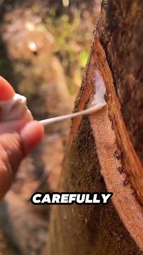 How Natural Rubber Is Harvested 🌳 | Satisfying ASMR Rubber Tapping