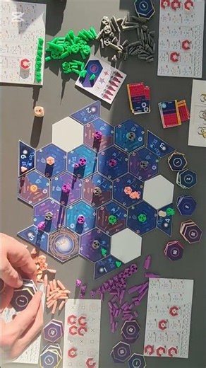 Neutronium Expansion - 45 Min Playtest in 43 Seconds | Board Game Timelapse
