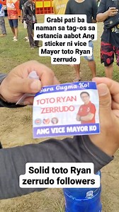 2.4K views · 20 reactions | Pati ba naman sa tag-os sa estancia andon Ang sticker ni vice mayor Toto Ryan Zerrudo - Vice Mayor Ko Nene Debbie Vista #highlights2025 #highlightseveryone #reelsvideoシ #highlights2024 #reelsviralシ #philipinesmovie #soundsystemculture #fallowers #soundsystem Doc G's Vlog Alcris Vlogs #saramunicipal | KA PAKAL VLOG | Facebook