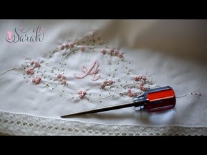 How to embroider an eyelet by hand