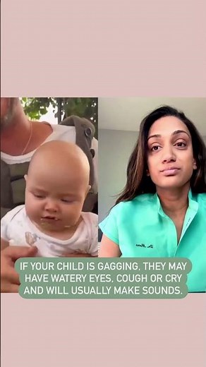 Infant gagging vs choking