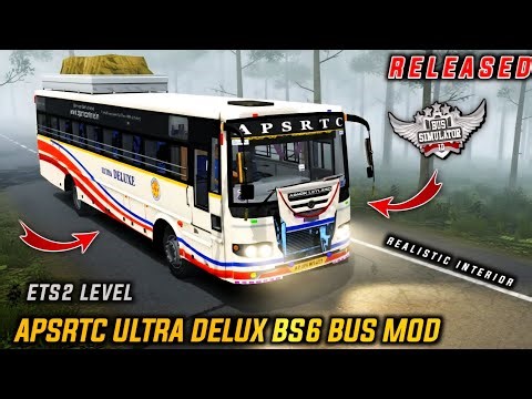 Download APSRTC ULTRA DELUX BS6 BUS MOD for bus simulator indonesia | BUSSID V4.4.1 | #bussidmods