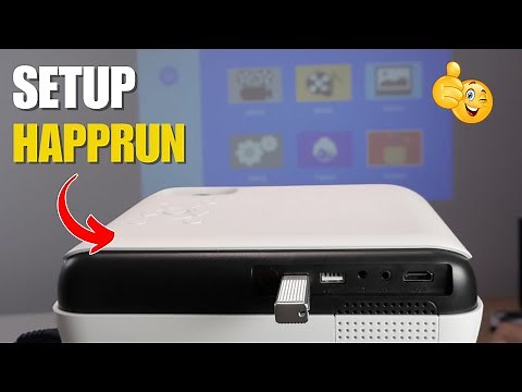 Happrun H1 Projector Setup - STEP-by-STEP Demo.