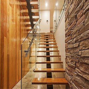 [Hot Item] Open Riser Steel Beam U Shaped Staircase Design Building Regulations Stairs