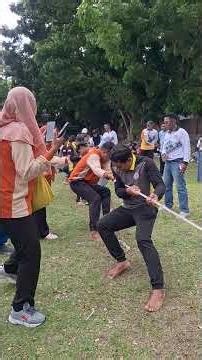 wow, tug of war is really exciting, man