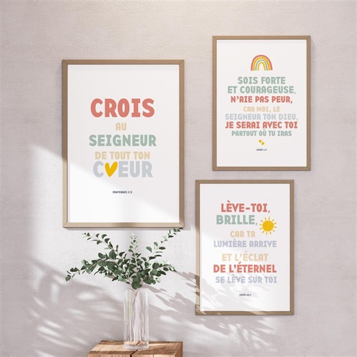 3 Bible Verse Posters for a Child's Room • Bible • Jesus - Etsy UK