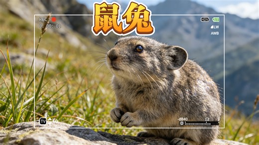 我叫鼠兔，如鼠一般渺小，却似兔子一般温柔，但我绝不屈服。 #鼠兔 #动物世界 #动物有话说 #动物科普 #动物独白