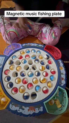 Magnetic Music Fishing Plate Toy for Kids