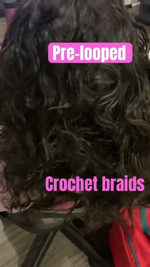 How I did #crochet prelooped with #humanhair