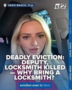 WHY A LOCKSMITH? | Florida law allows the sheriff to remove tenants after a writ of possession is issued, but deputies cannot break doors, damage property, or change locks in a civil eviction. CBS12's Katie Bente reports. Read more: https://bit.ly/4aeapCR | CBS 12 News