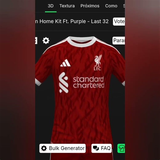 Camisas de time se fossem feitas por mim versão Liverpool #futebol #camisasdetimes #liverpoolfc