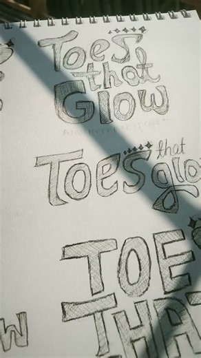 Logo In Progress︱Brand Identity︱Sketching Phase︱Toes That Glow #shorts #shortvideo