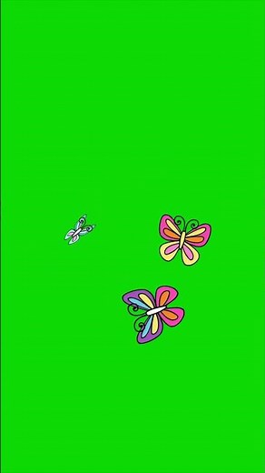 Colorful butterfly animation green screen | stock footage overlay HD #animation #butterfly #vfx