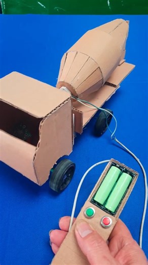Homemade remote-controlled concrete mixer truck