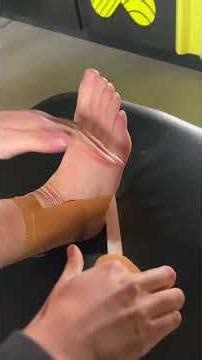 How to tape an ankle - Self Ankle Taping
