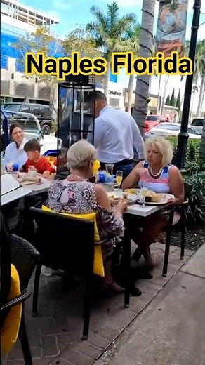 Outdoor Dining at Cafe Milano 5th Avenue Naples Florida #shorts #restaurant #dining