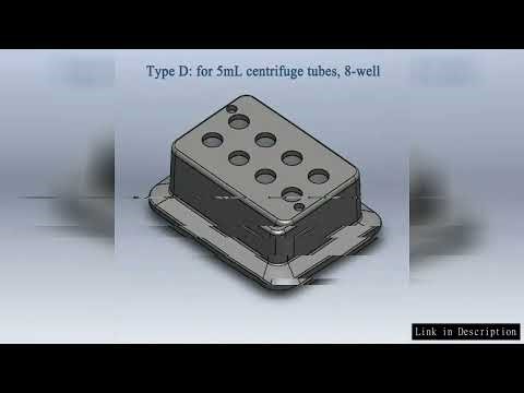 SCILOGEX Metal Bath Heating Module with 4/8/24 Holes Block Optional 0.5ml/2ml/5ml/15ml Centrifuge Tu