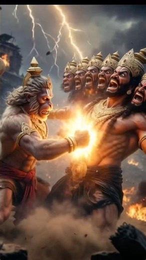 Part 2: हनुमान का प्रचंड प्रहार | शनि देव मुक्त #shanidev #ramayan #jaishreeram #hanuman #ai #shani