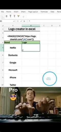 Logo creator in Microsoft Excel🖥 #msworddesign #logo #creativedesign #designwithword #msexcel