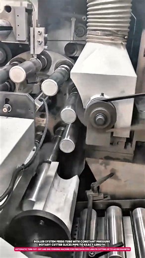 Automatic Tube Cut-Off and End Forming Machine for Precision Pipe Length Cutting up to 60 mm