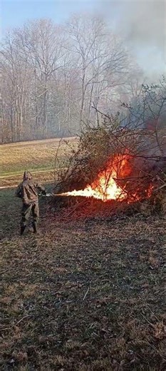 How to use a flamethrower.