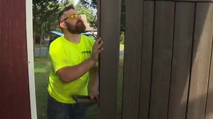 SimTek 5 in. x 5 in. x 8-1/2 ft. Gray Composite Fence Gate Post GP102GRY